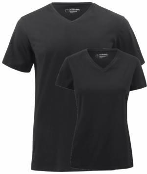 T-shirt v-hals bedrukken of borduren